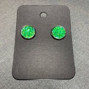Faux druzy earrings